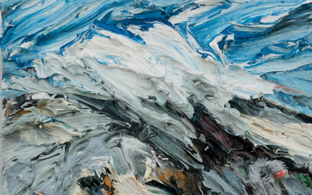 Harry Meyer, Kalt, Öl auf Leinwand, 40 x 31 cm
